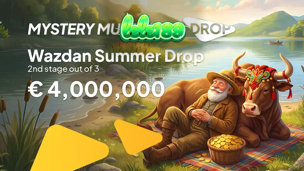 Ilustrasi grafis bertema musim panas untuk promosi slot